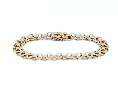 Armband X-länk Guld 18K 19,3g Längd 18,5cm Bredd 8mm