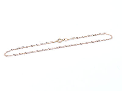 Vristlänk Singapore Guld 18K 1,5g Längd 24cm Bredd 2mm