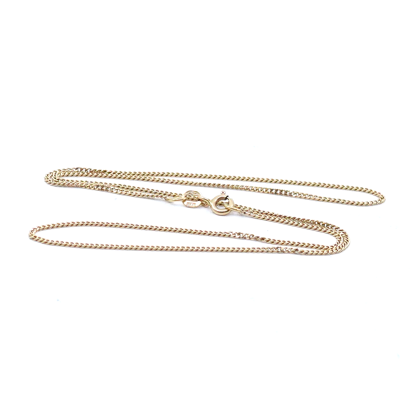 Halskedja Pansar Guld 18K Längd 42cm Bredd 1mm
