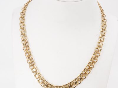Halskedja doserad X-länk, Guld 18K, Längd 44cm