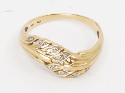 Ring 18K Ø17 med diamanter