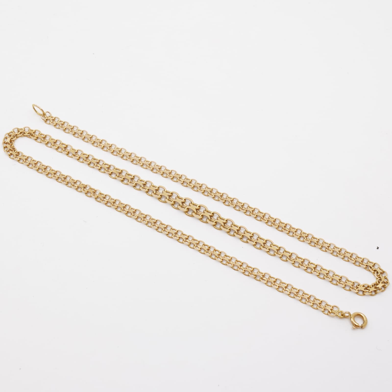 Halskedja doserad X-länk 18K Längd 47cm