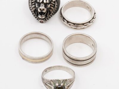 Ringar 5st Silver Ø19-20