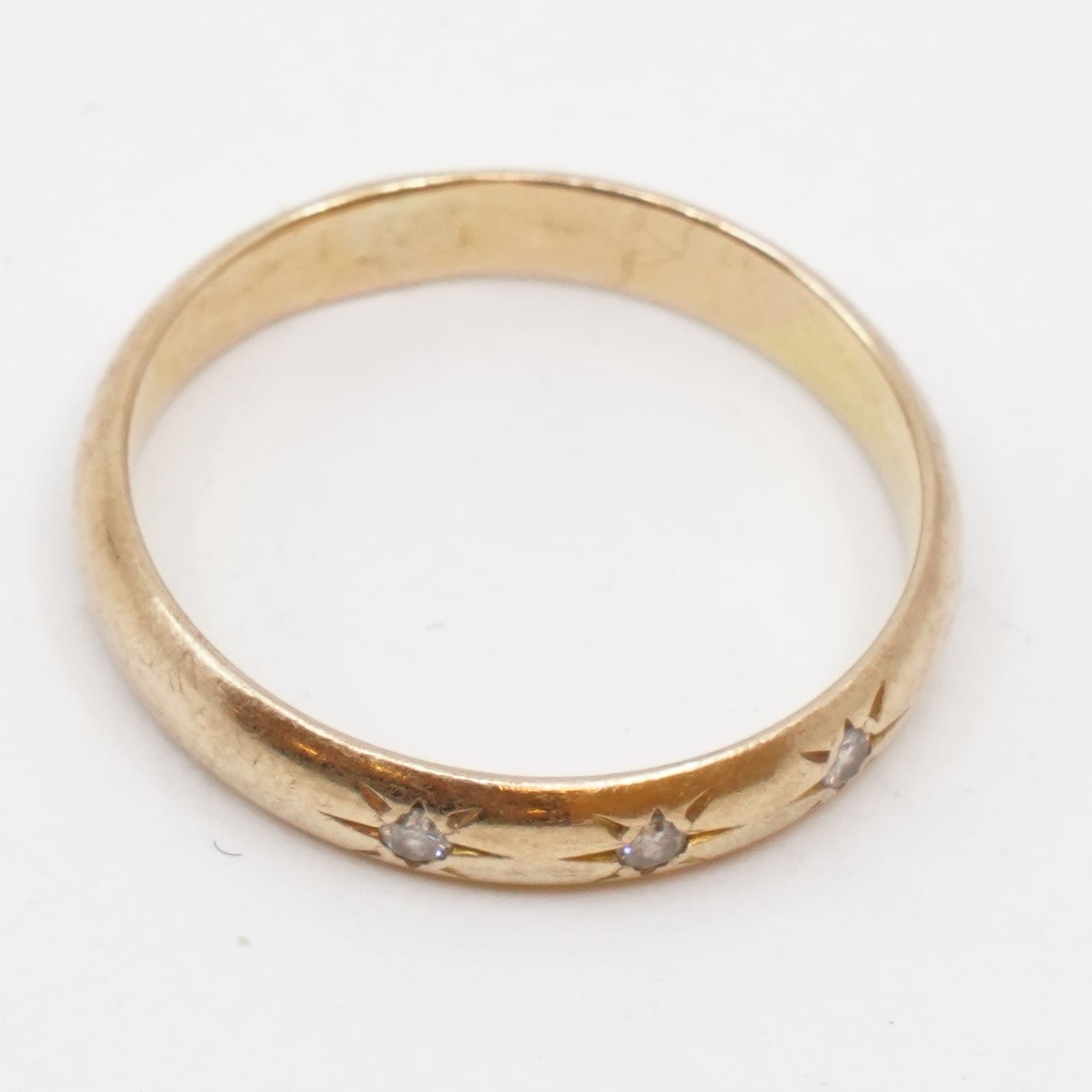 Ring 18K Ø17½ med diamanter