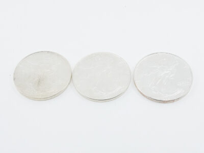 Silvermynt 3st Amerikanska