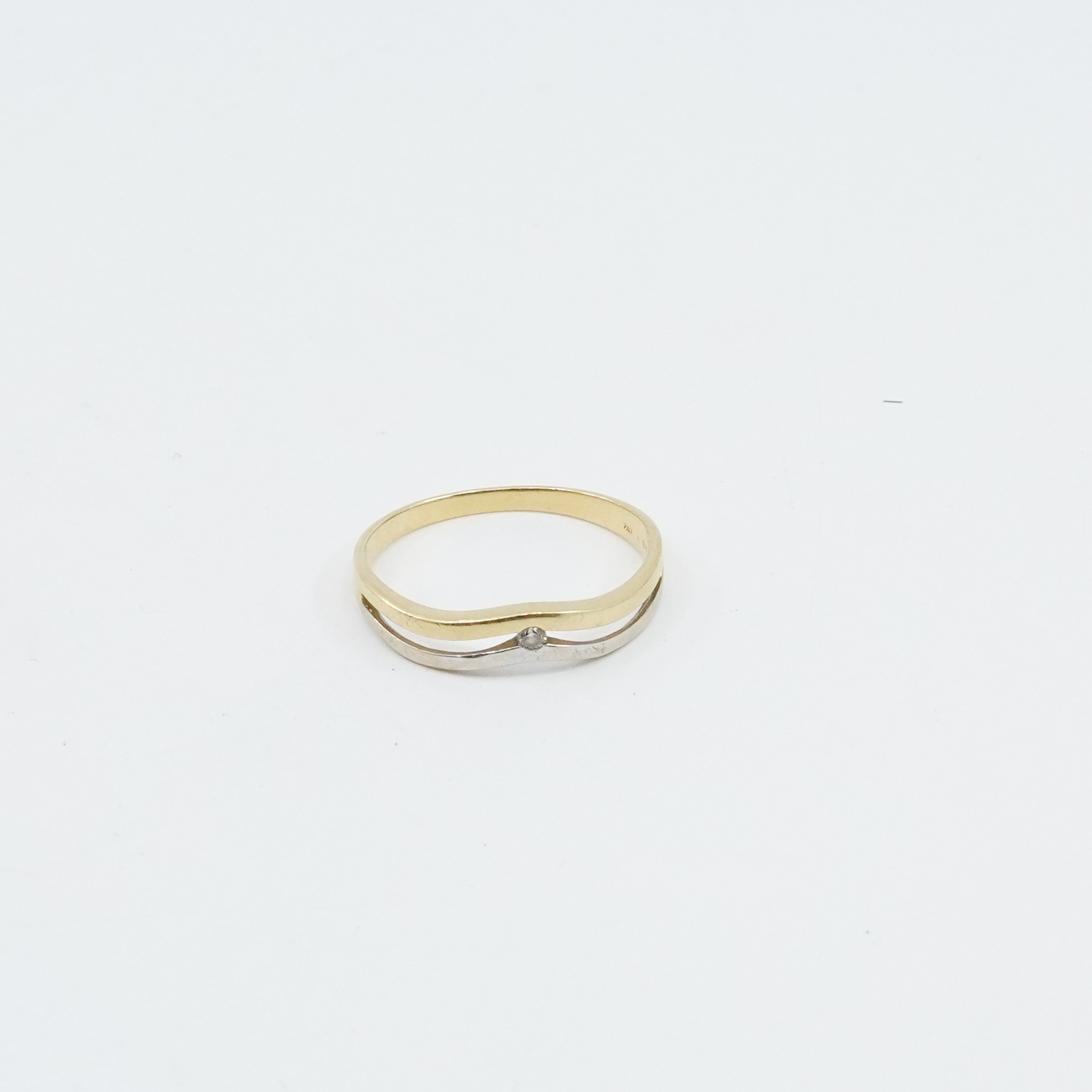 Ring Tvåfärgat Guld med diamant