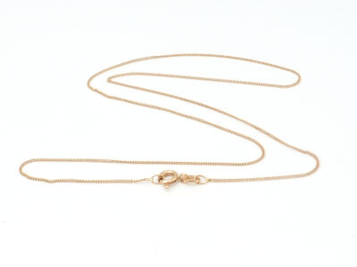 Halskedja Pansar Guld 18K 1,6g Längd 42cm Bredd 1mm
