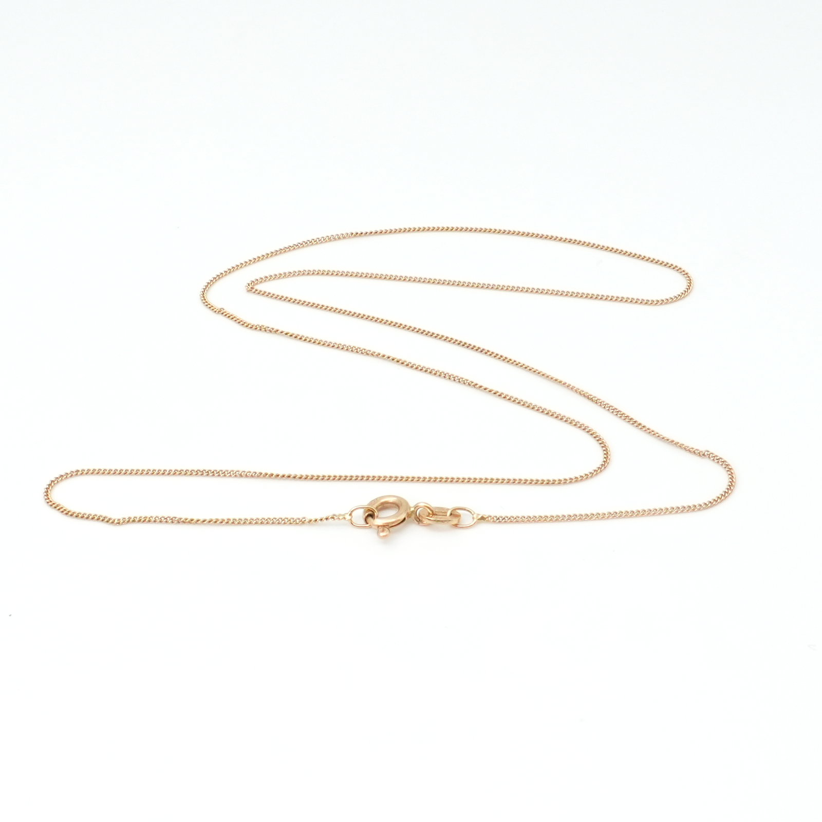 Halskedja Pansar Guld 18K 1,6g Längd 42cm Bredd 1mm