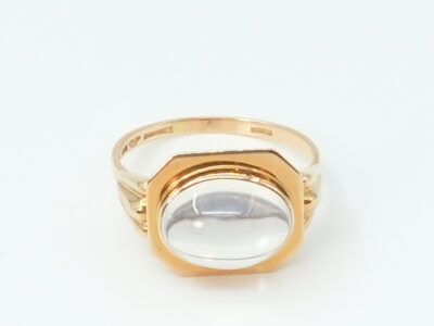 Ring Guld 18K 4,6g Ø19.25mm med sten