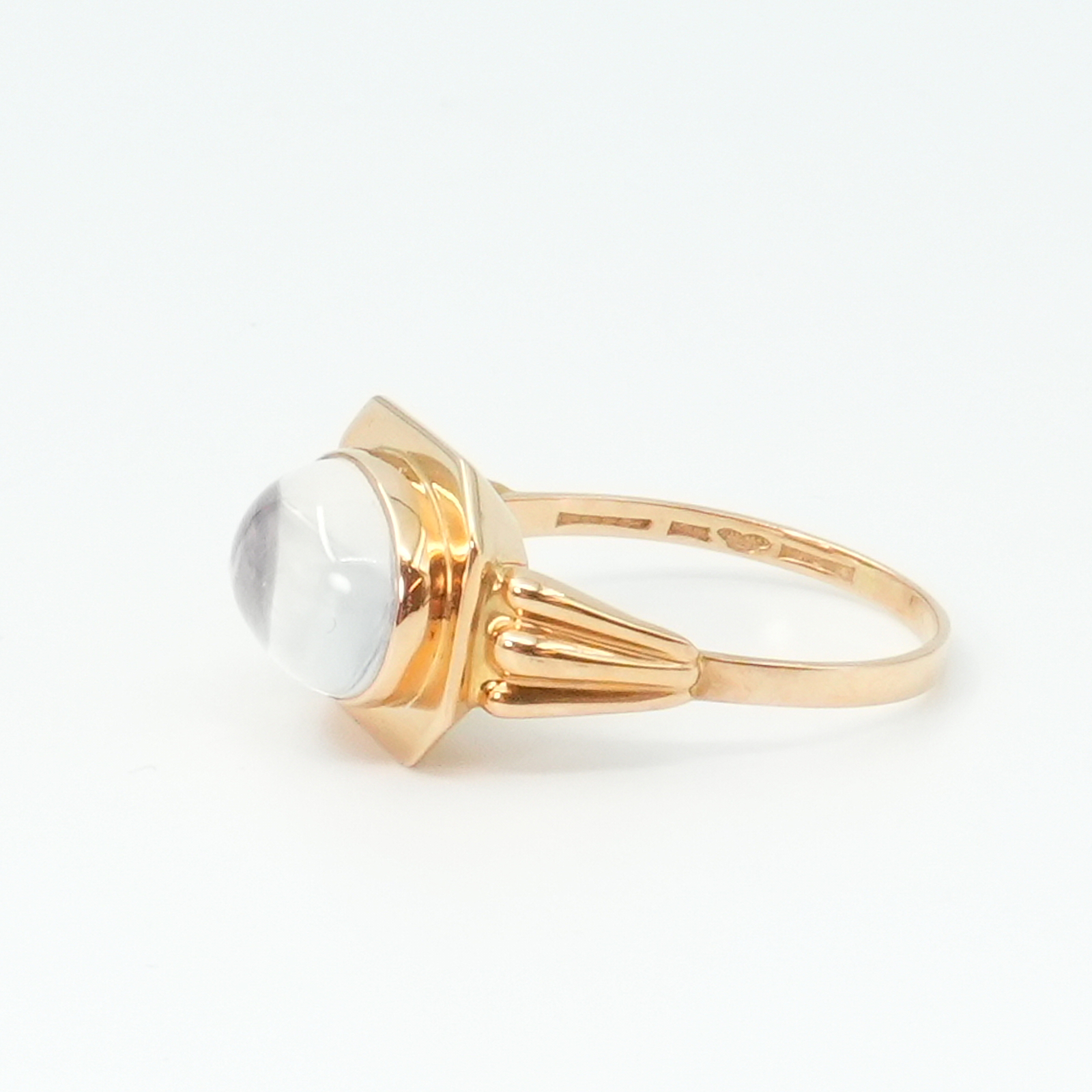 Ring Guld 18K 4,6g Ø19.25mm med sten