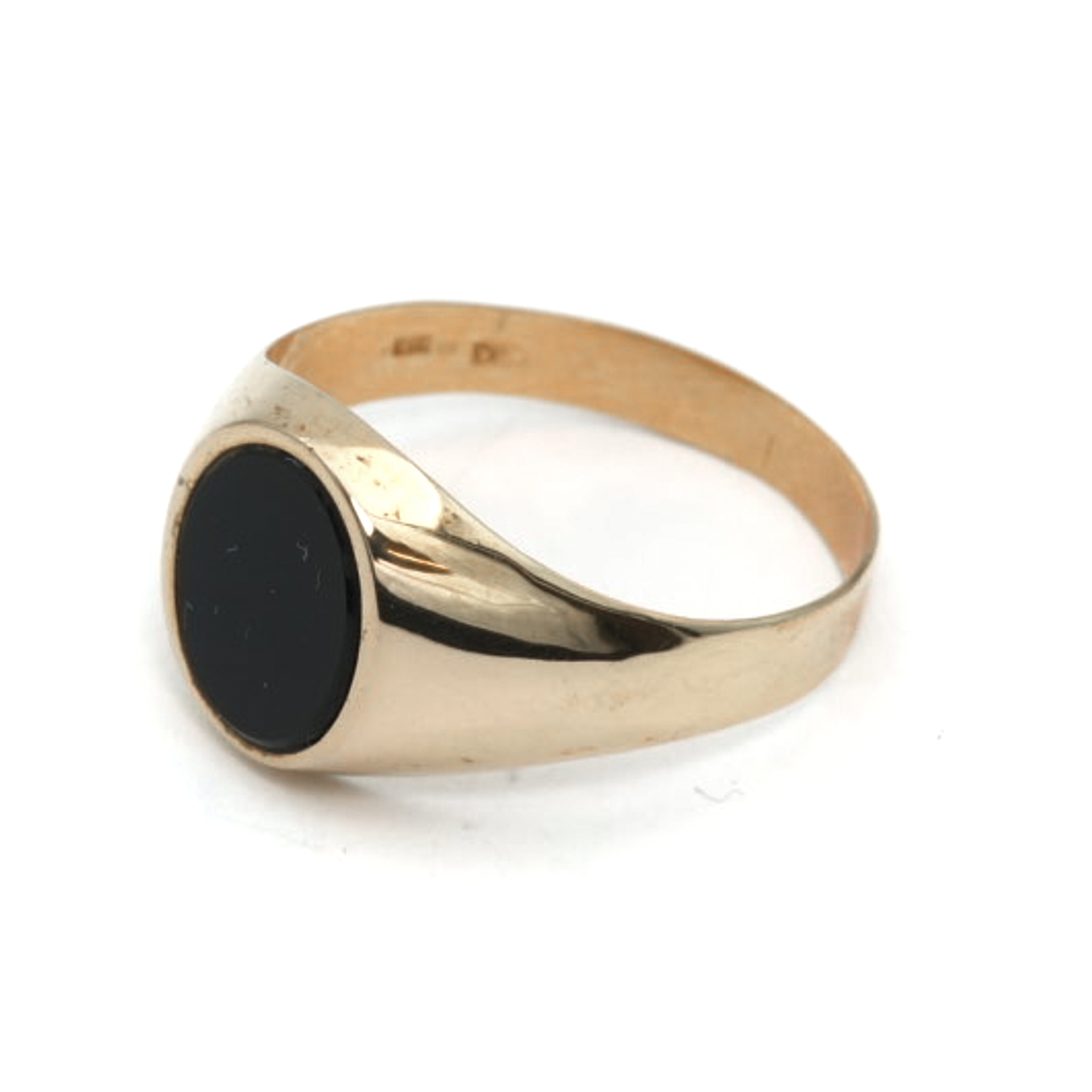 Ring 18K med svart sten
