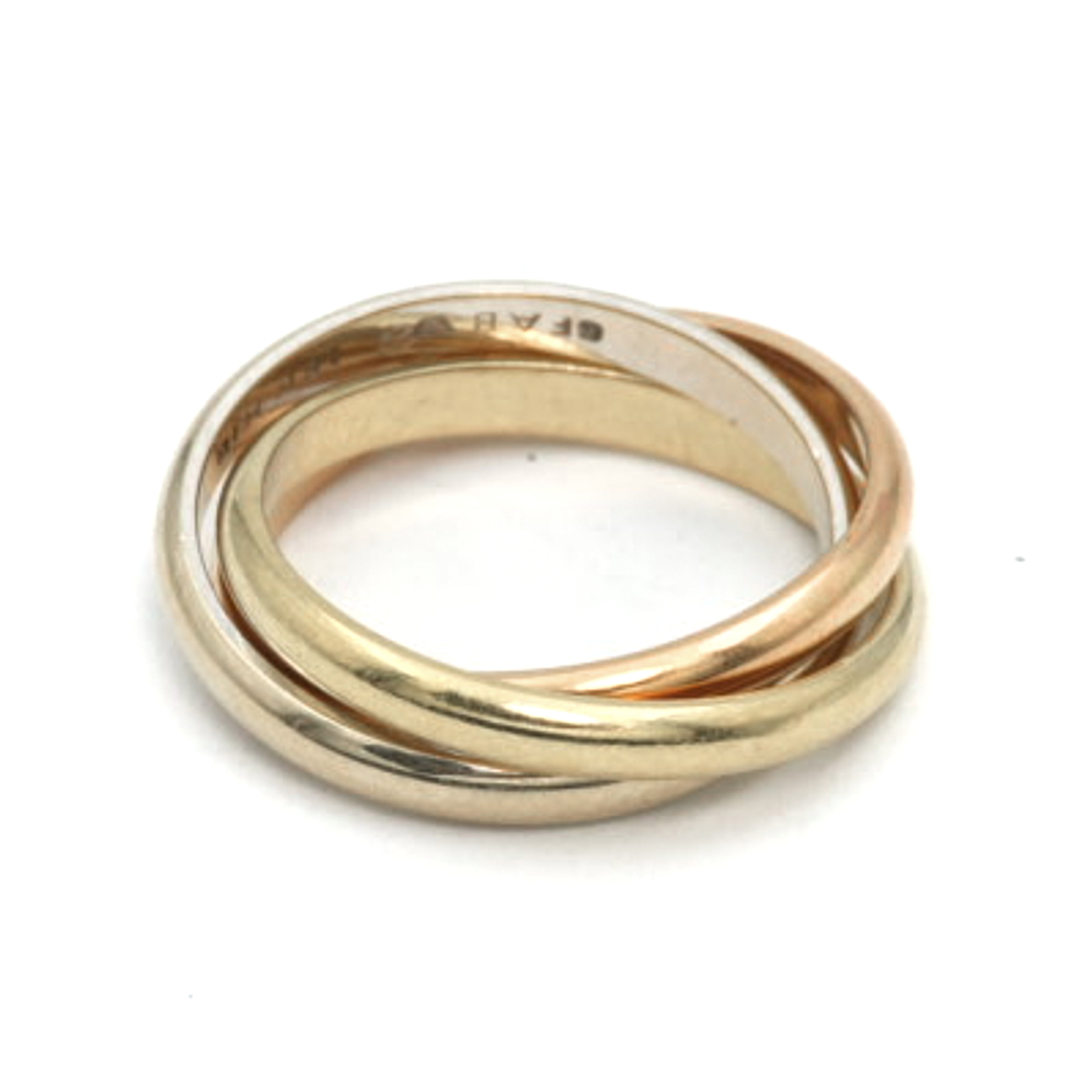 Ring Guld 18K trefärgad