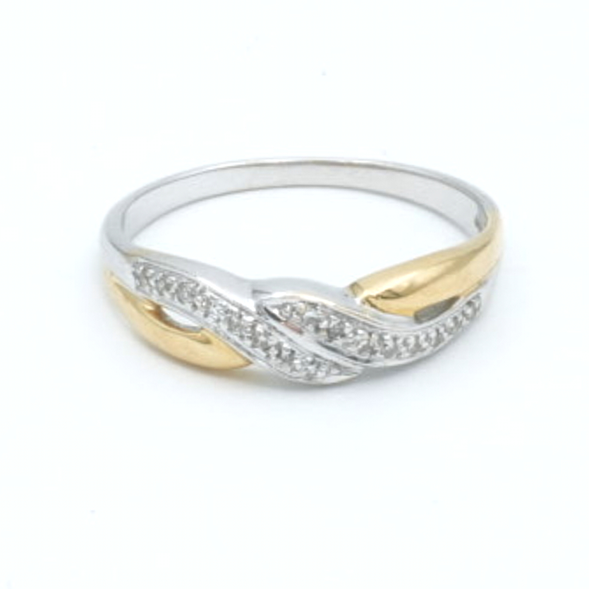 Ring Guld 18K Tvåfärgad