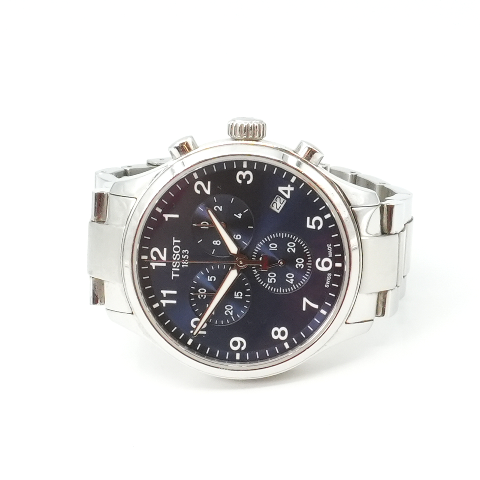 Armbandsur Tissot Chrono XL Classic Stål Boett 45mm quartz
