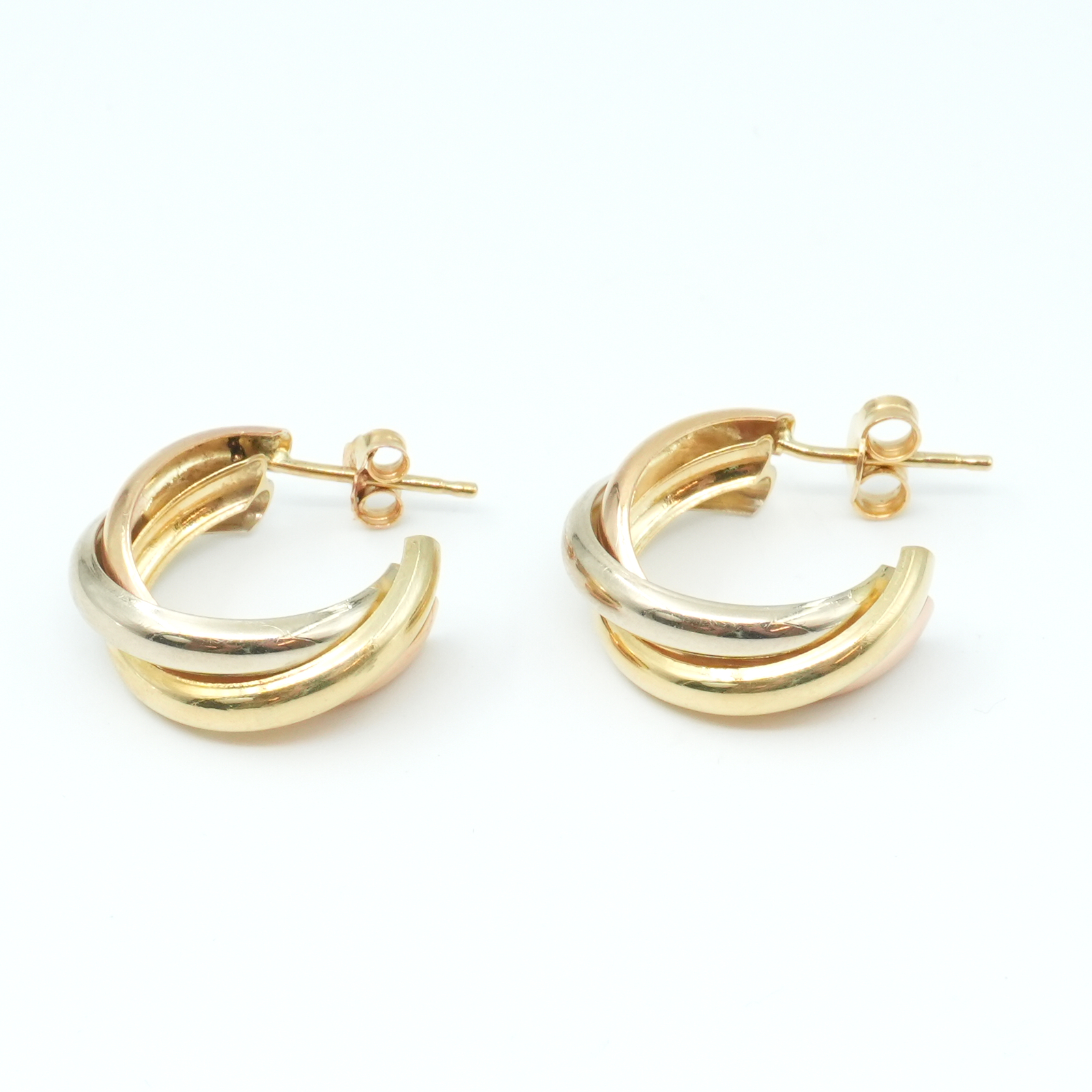 Örhängen Guld 18K 4,0g Höjd 19mm flerfärgade