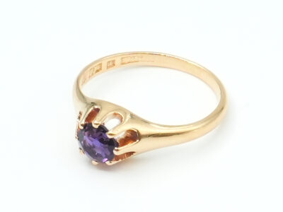 Ring Guld 18K 2,7g Ø16.50mm med sten