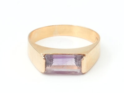 Ring Guld 18K 2,2g Ø16.50mm med sten