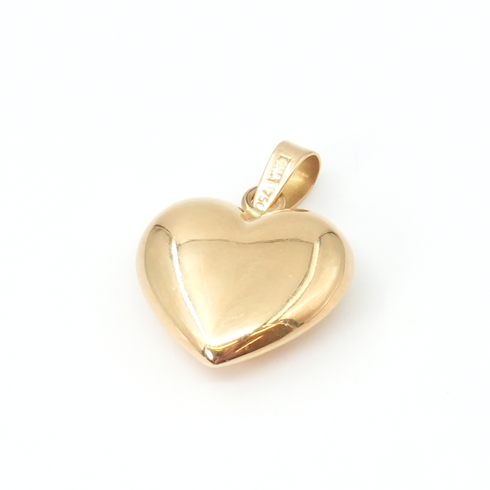 Hänge Guld 18K 1,0g Höjd 20mm hjärta