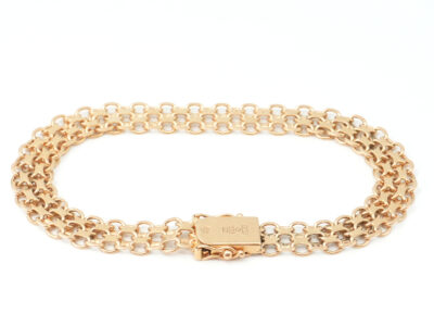 Armband Guld 18K 15,7g Längd 19,5cm Bredd 9mm kistlås