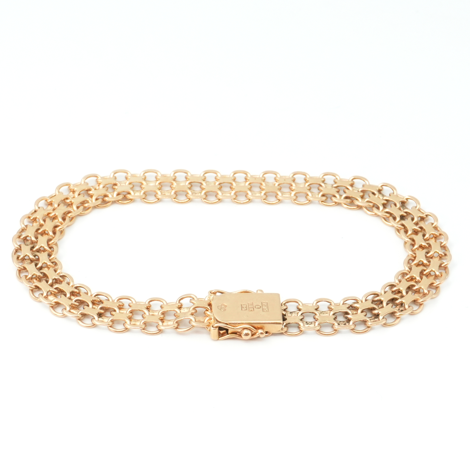 Armband Guld 18K 15,7g Längd 19,5cm Bredd 9mm kistlås