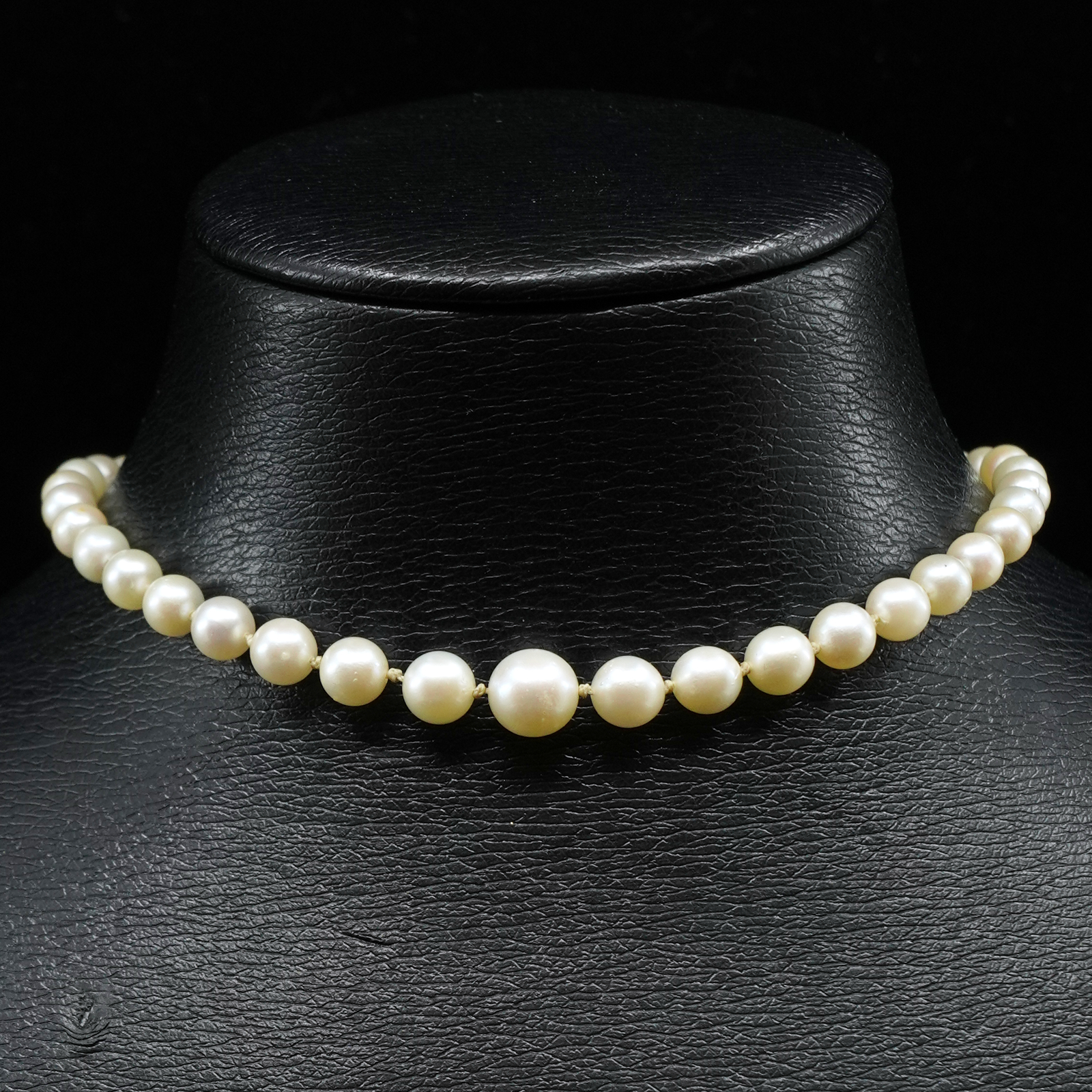 Pärlcollier odlade sötvattens pärlor S835