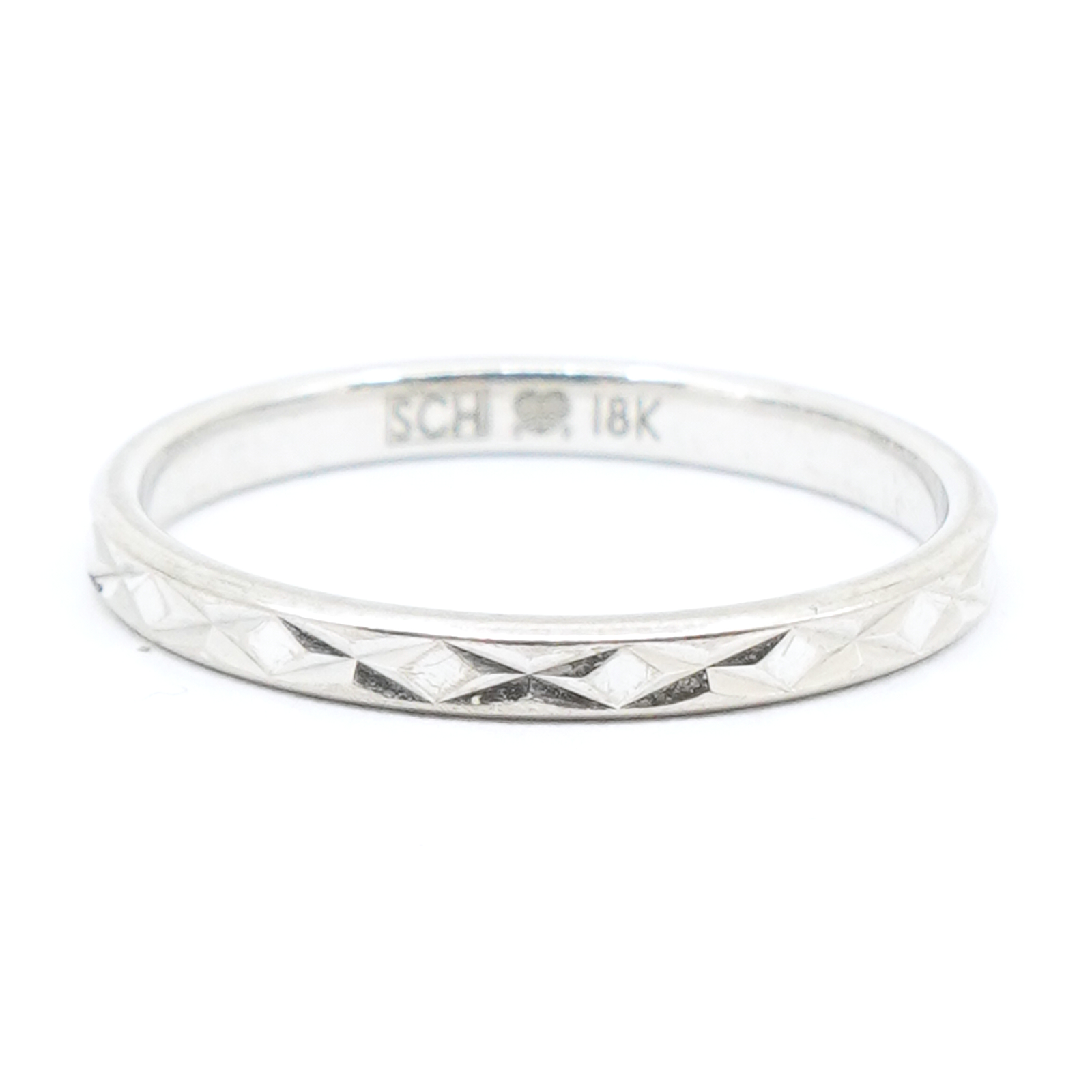 Ring mönstrad Vitguld 18K