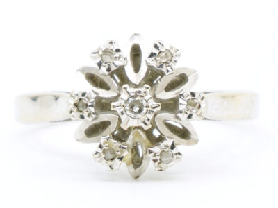 Ring Vitguld 18K