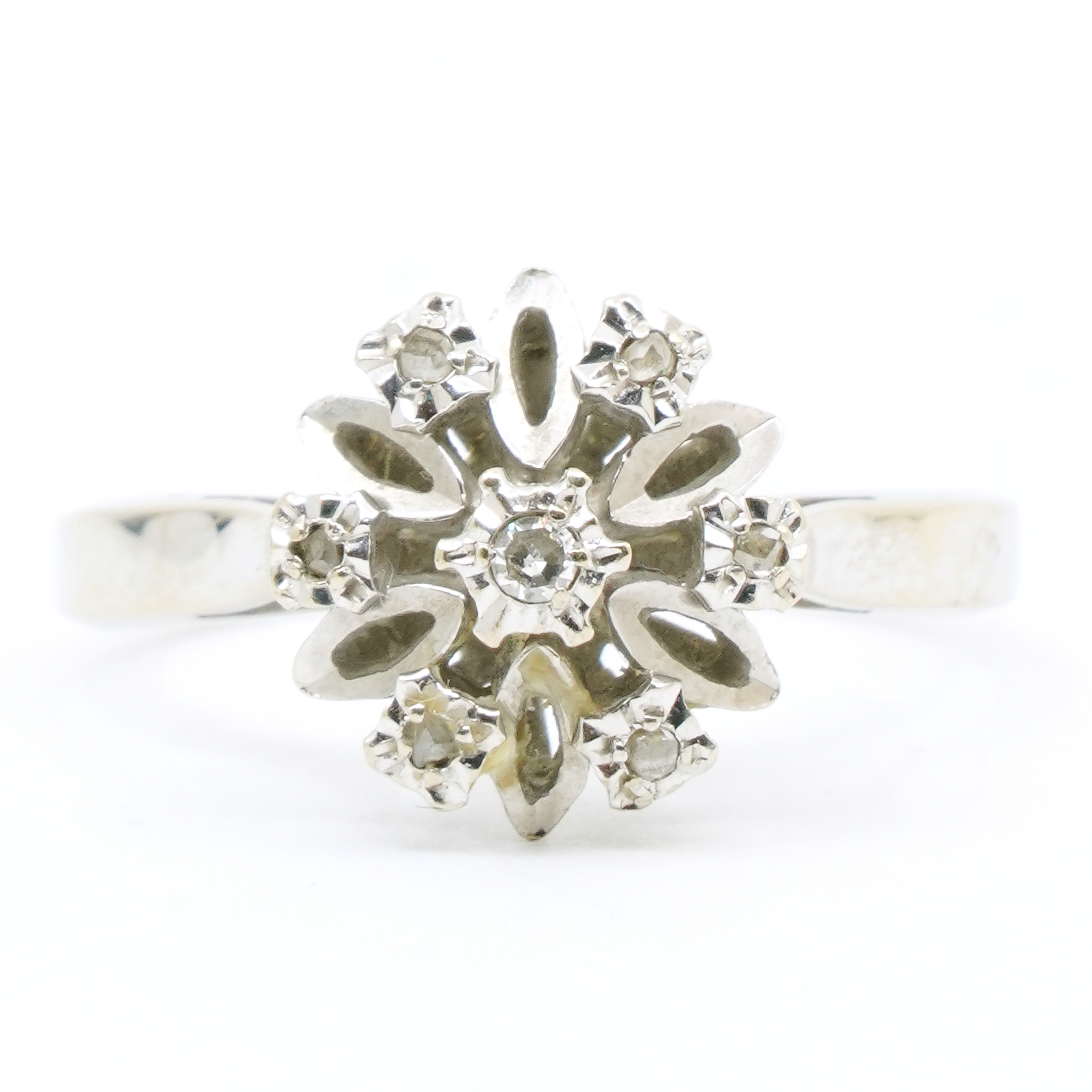 Ring Vitguld 18K