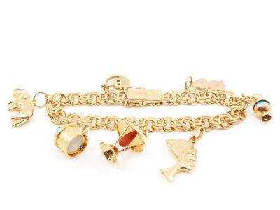 Armband Bismarck med berlocker 18K