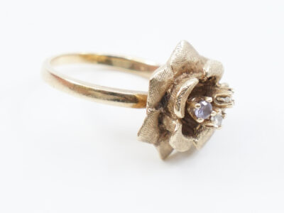 Ring Guld 10K 4g Ø16½ med stenar