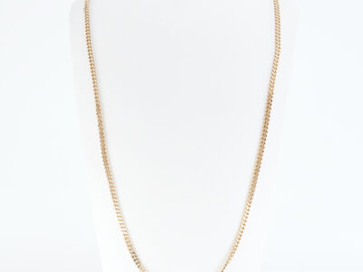 Halskedja Pansar Guld 18K 12,5g Längd 50cm Bredd 2mm