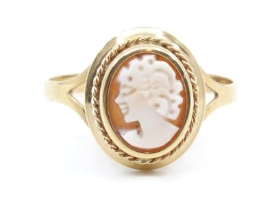 Ring Guld 18K Ø16,75 med Camé