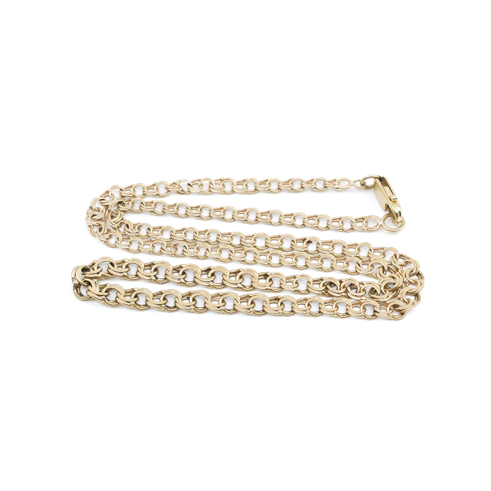 Halskedja doserad Bismarck Guld 18K 13,0g L 44cm B 4-5,7mm