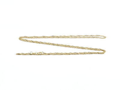 Halskedja Singapore Guld 18K 58,5cm