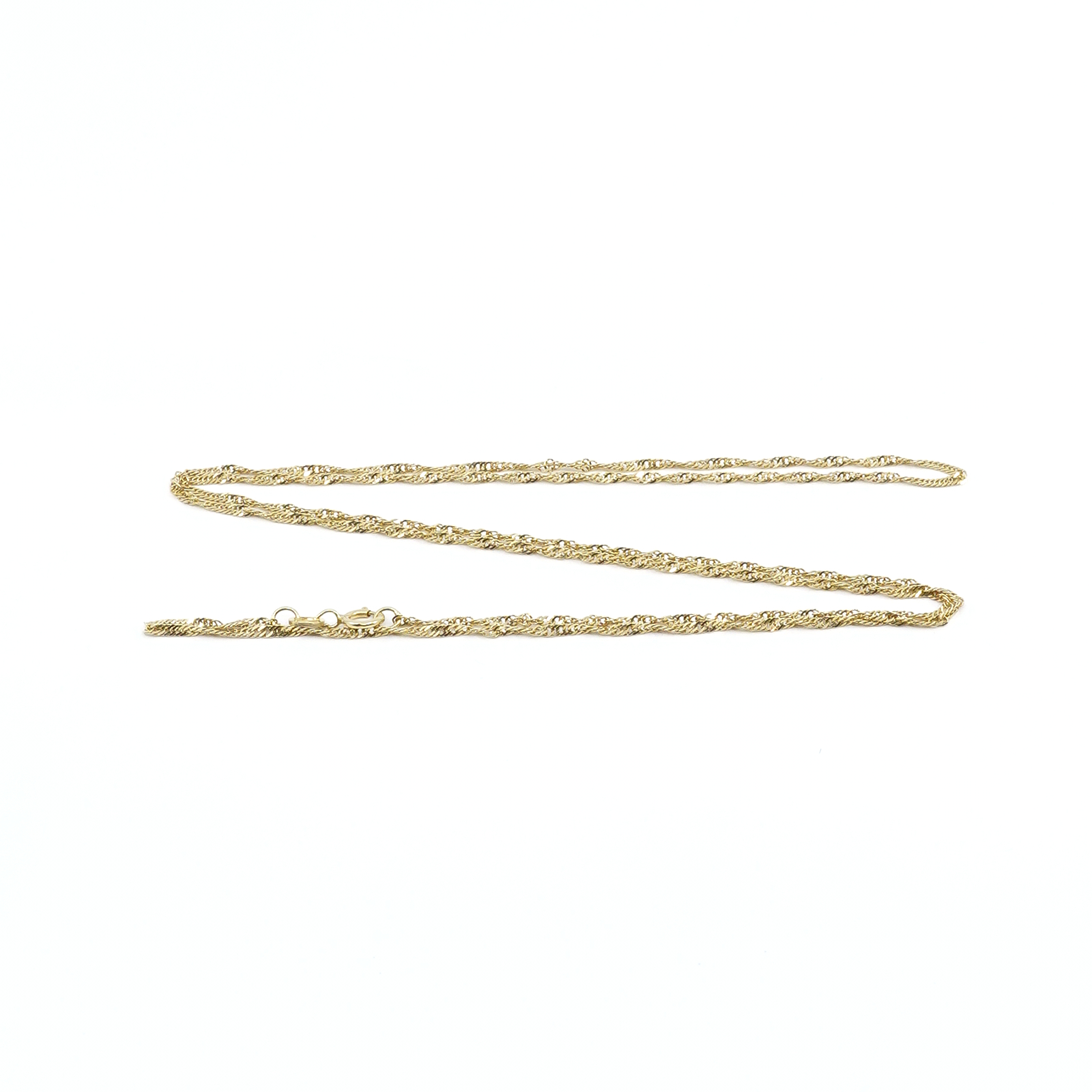 Halskedja Singapore Guld 18K 58,5cm