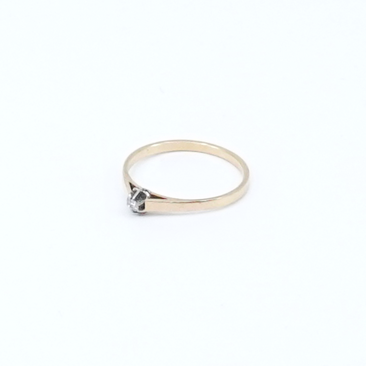 Solitärring med Diamant