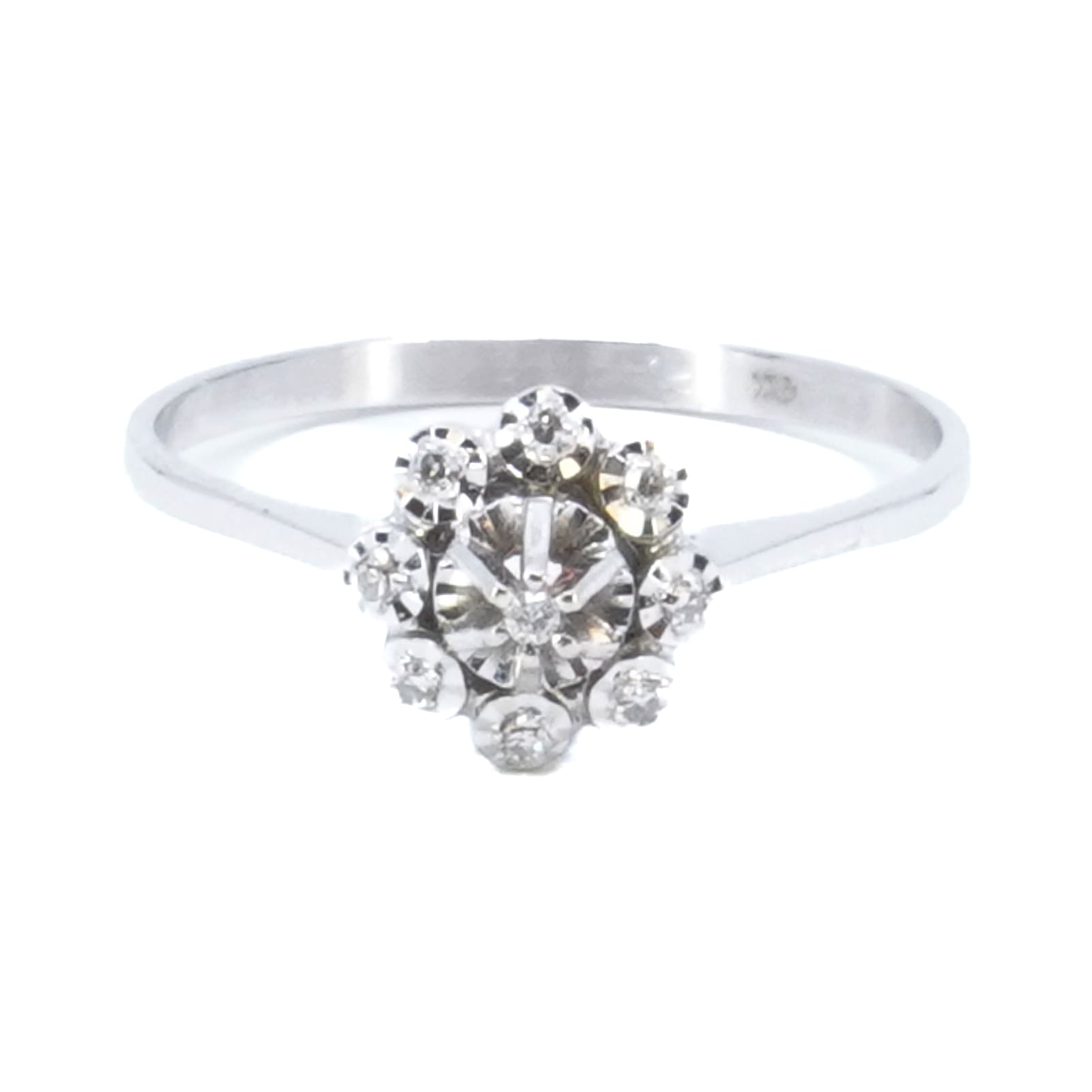 Carmoséring 18K vitguld