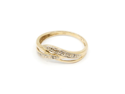 Ring Tvåfärgat Guld 18K Med diamanter