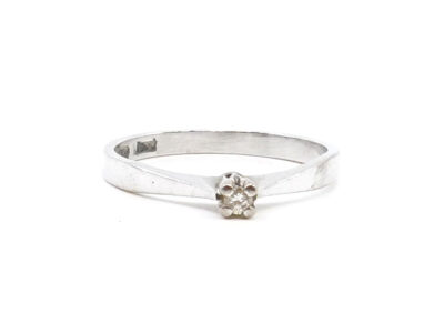Ring Vitguld 18K