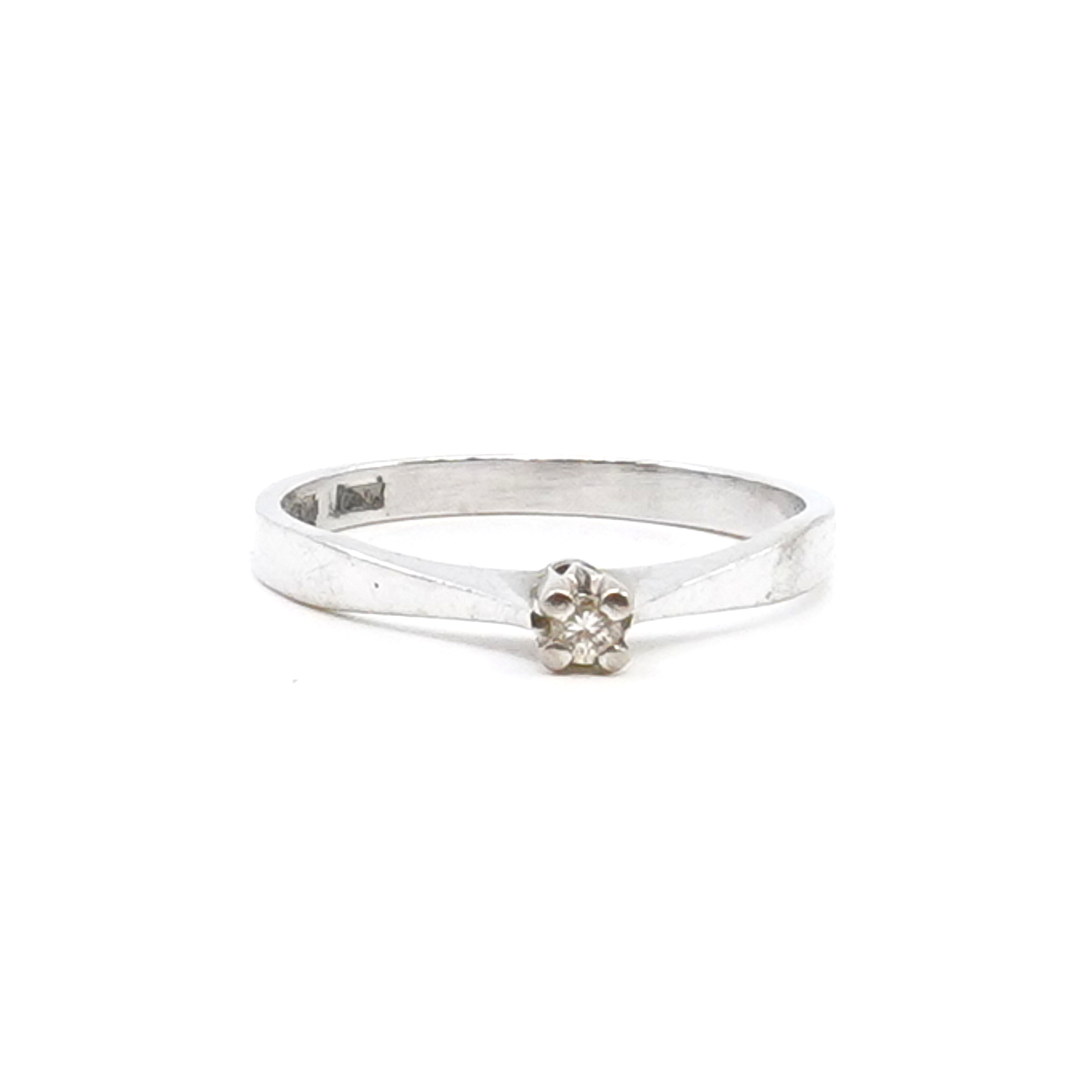 Ring Vitguld 18K