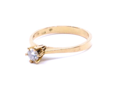 Ring 18K solitär 0,26 ct