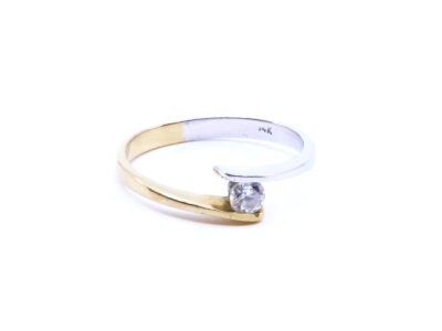 Ring 14K tvåfärgad