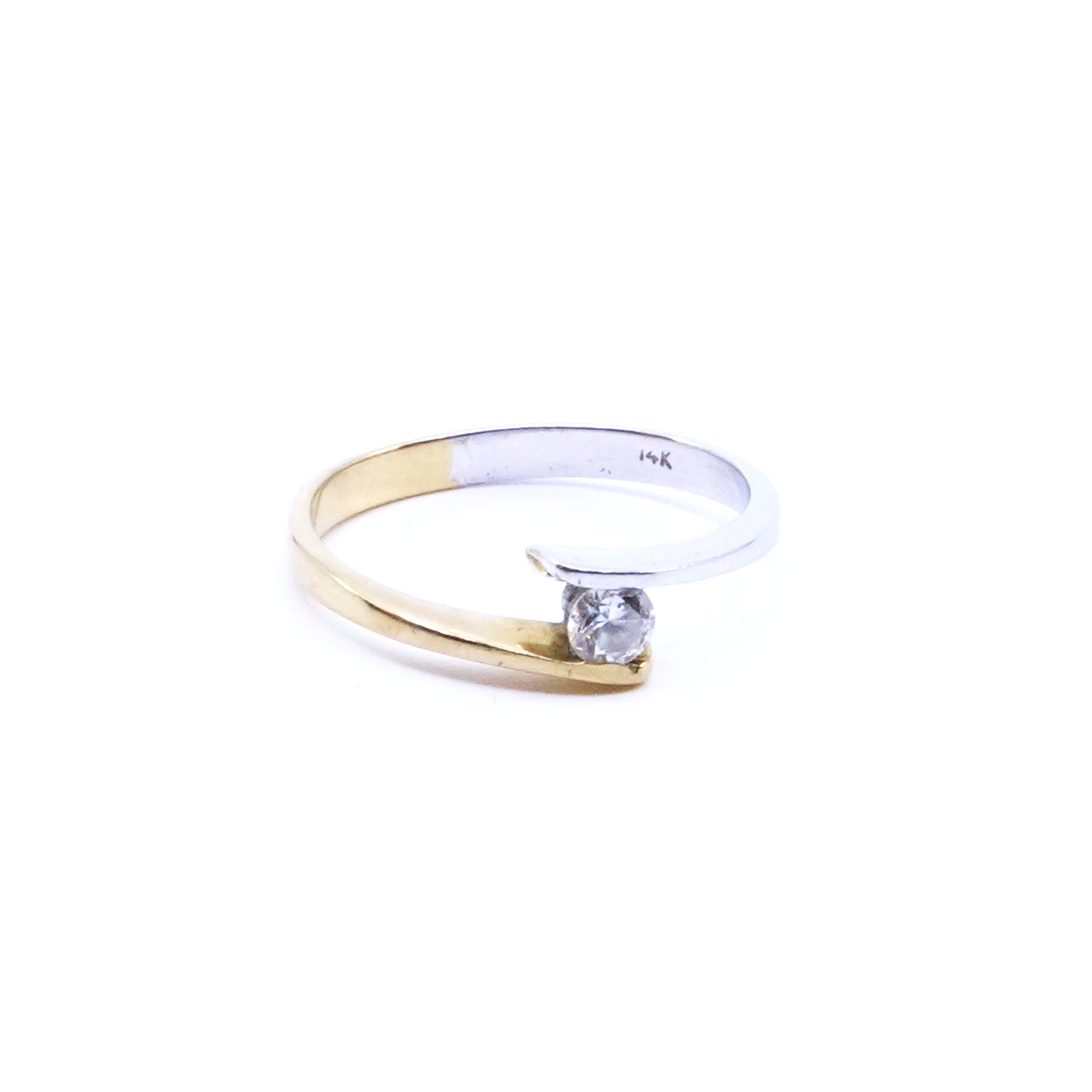 Ring 14K tvåfärgad