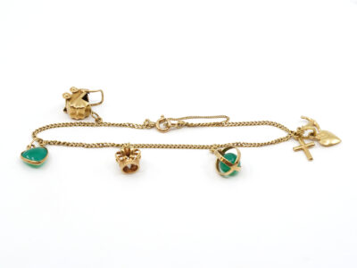 Armband Pansar 18K med Berlocker