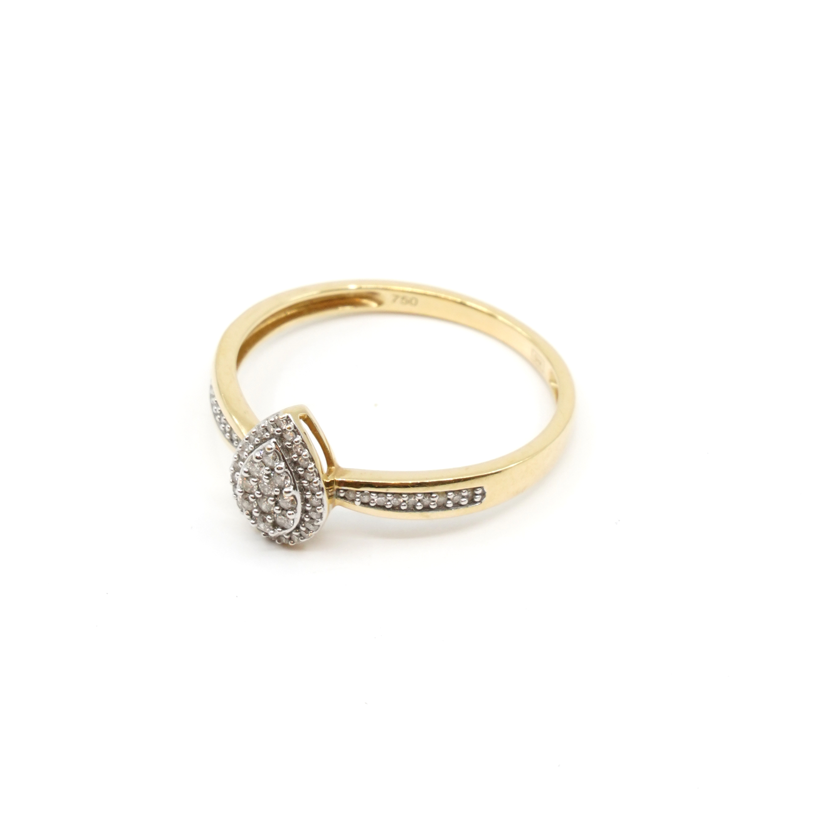 Ring Tvåfärgat Guld 18K Med diamanter