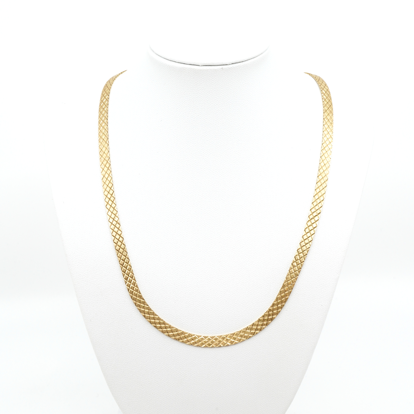 Halskedja Halvstel Guld 18K