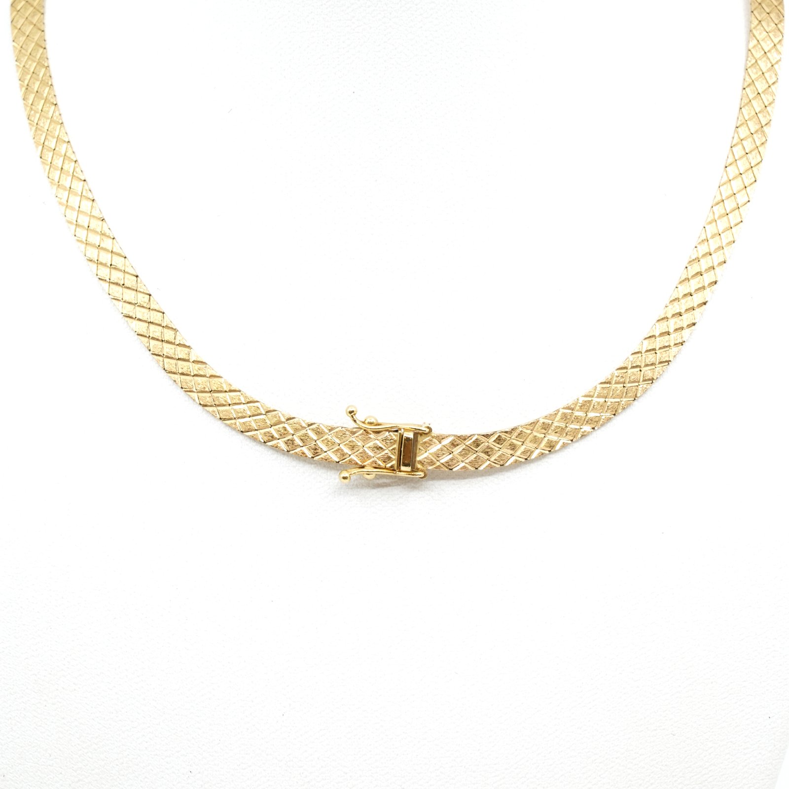 Halskedja Halvstel Guld 18K