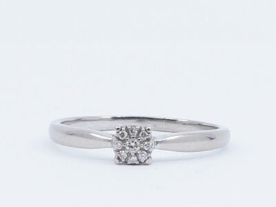 Ring Vitguld 18K