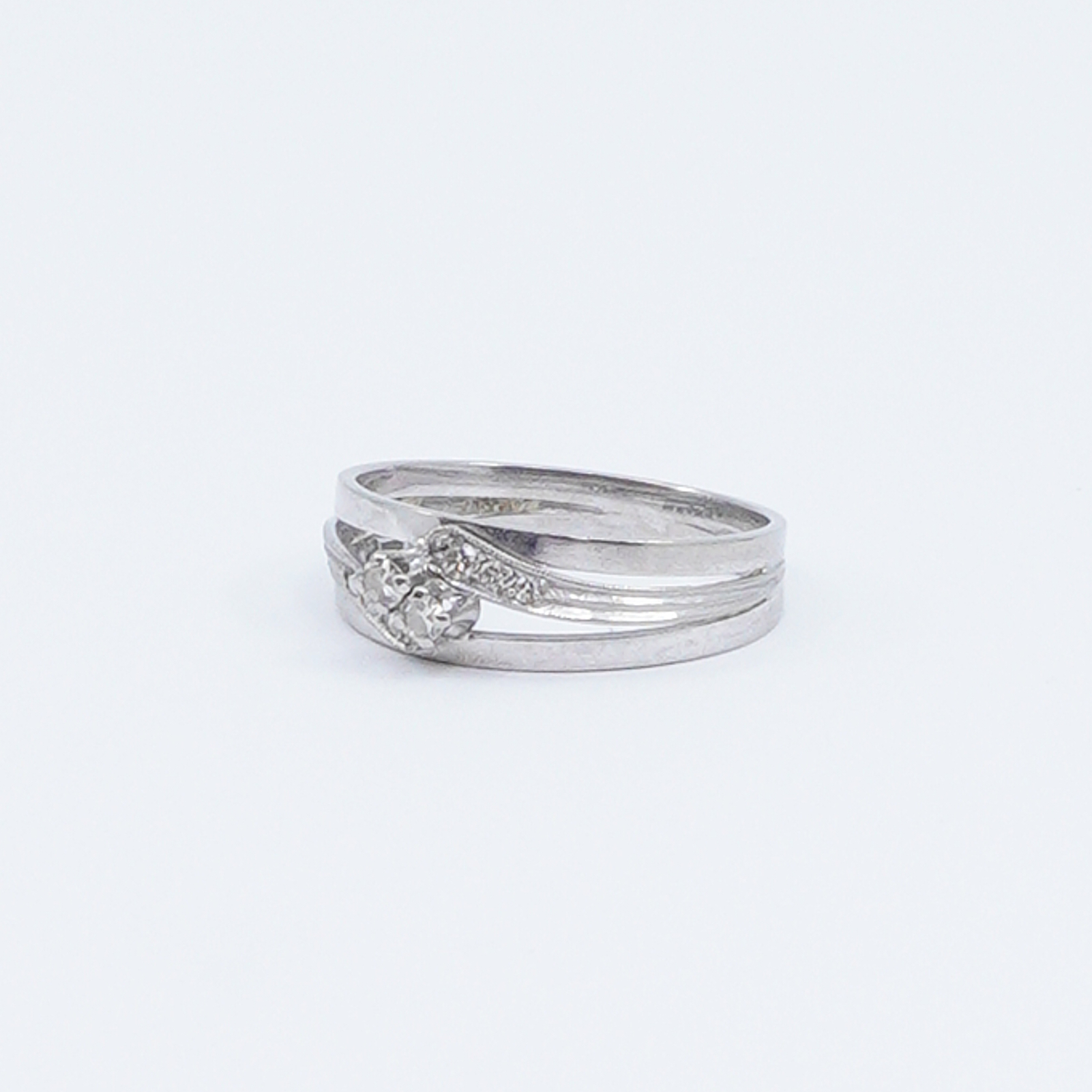 Ring med diamanter