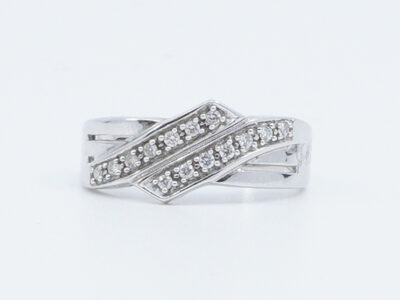 Ring Vitguld 18K